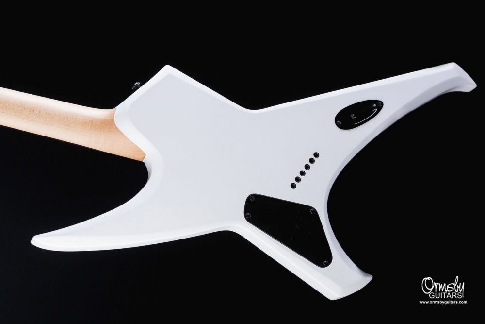 Ormsby Metal X Gtr Run 16 Multiscale 2h Ht Eb - Ermine White - Metal electric guitar - Variation 3