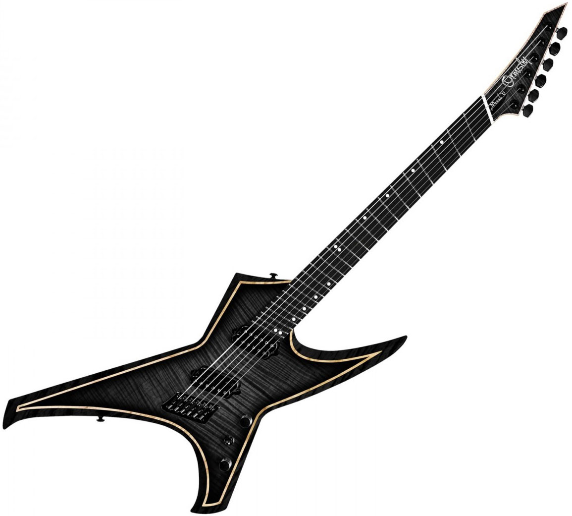 Ormsby Hype Gtr 8 Ltd Run 16 8c Multiscale 2h Ht Eb - Dahlia Black - Multi-Scale Guitar - Variation 6