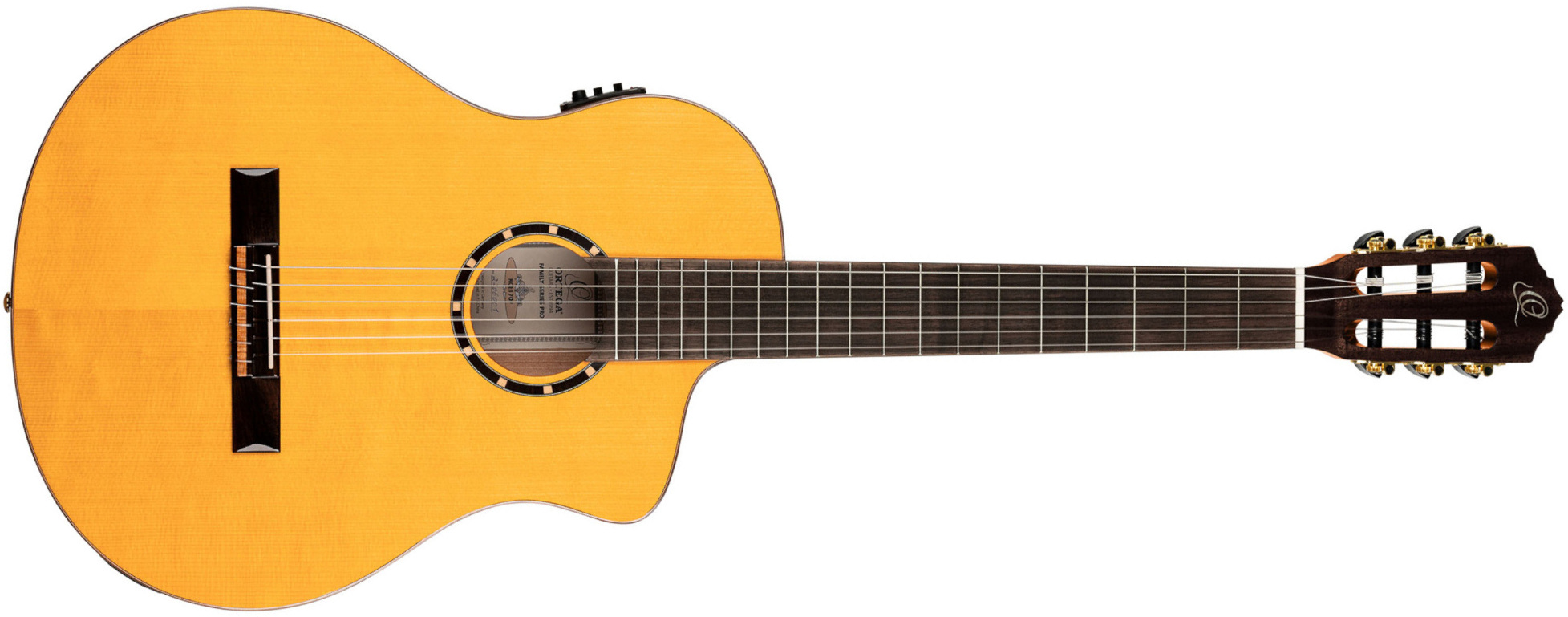 Ortega Rce170f 52mm Table Massive Epicea Cypres So + Housse - Natural - Classical guitar 4/4 size - Main picture