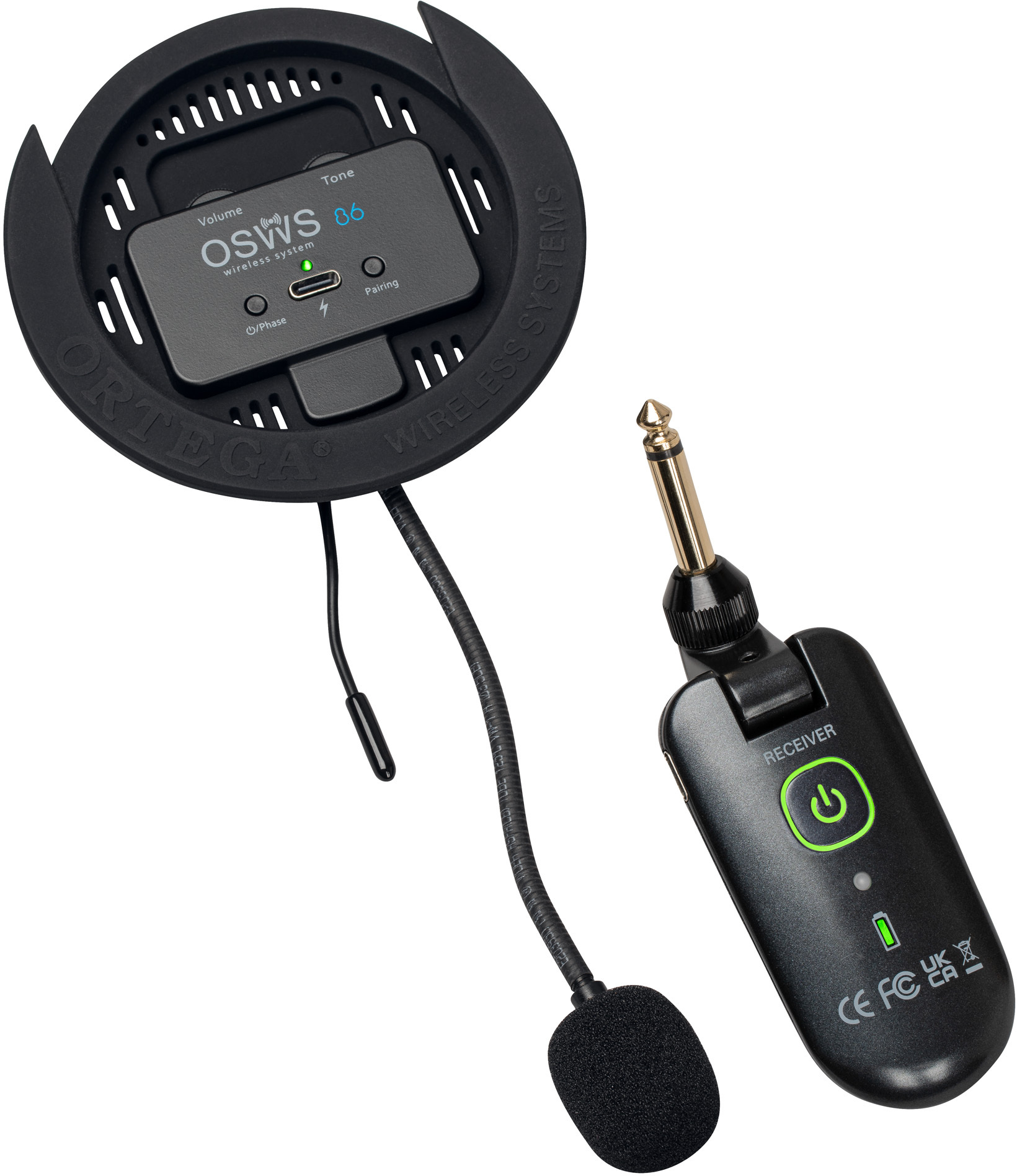 Ortega Rosace 86 Mm - Wireless microphone for instrument - Main picture