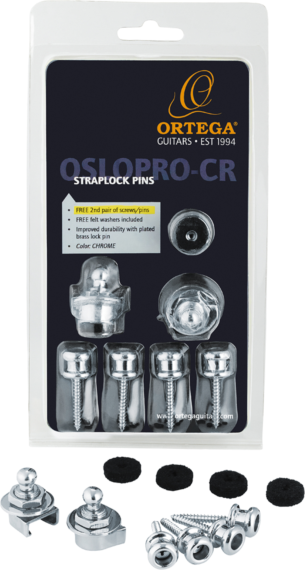 Ortega Set Straplock Pro Chrome - Strap button - Main picture