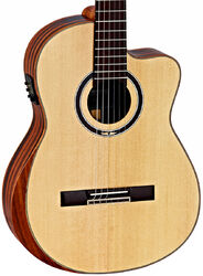 Classical guitar 4/4 size Ortega Striped Suite C/E Private Room +bag - Natural