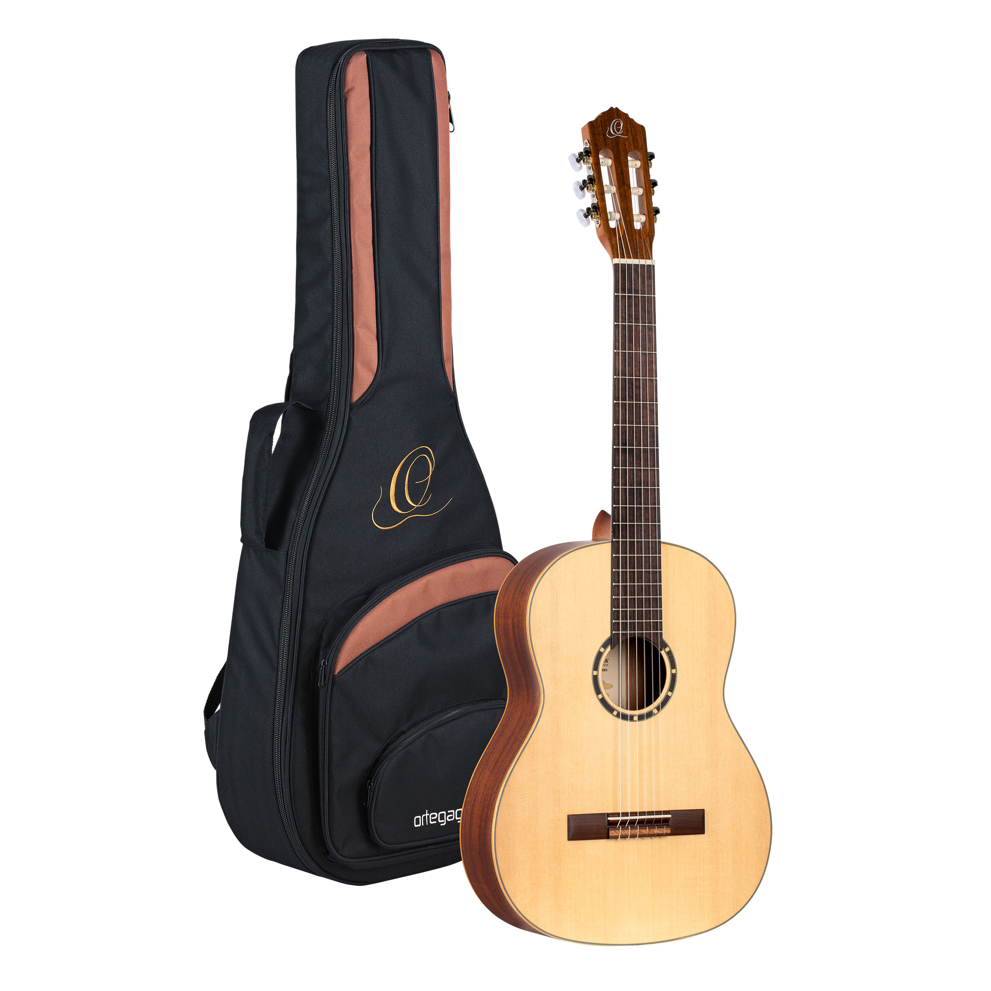 Ortega R121 52mm Epicea Acajou So + Housse - Natural - Classical guitar 4/4 size - Variation 1