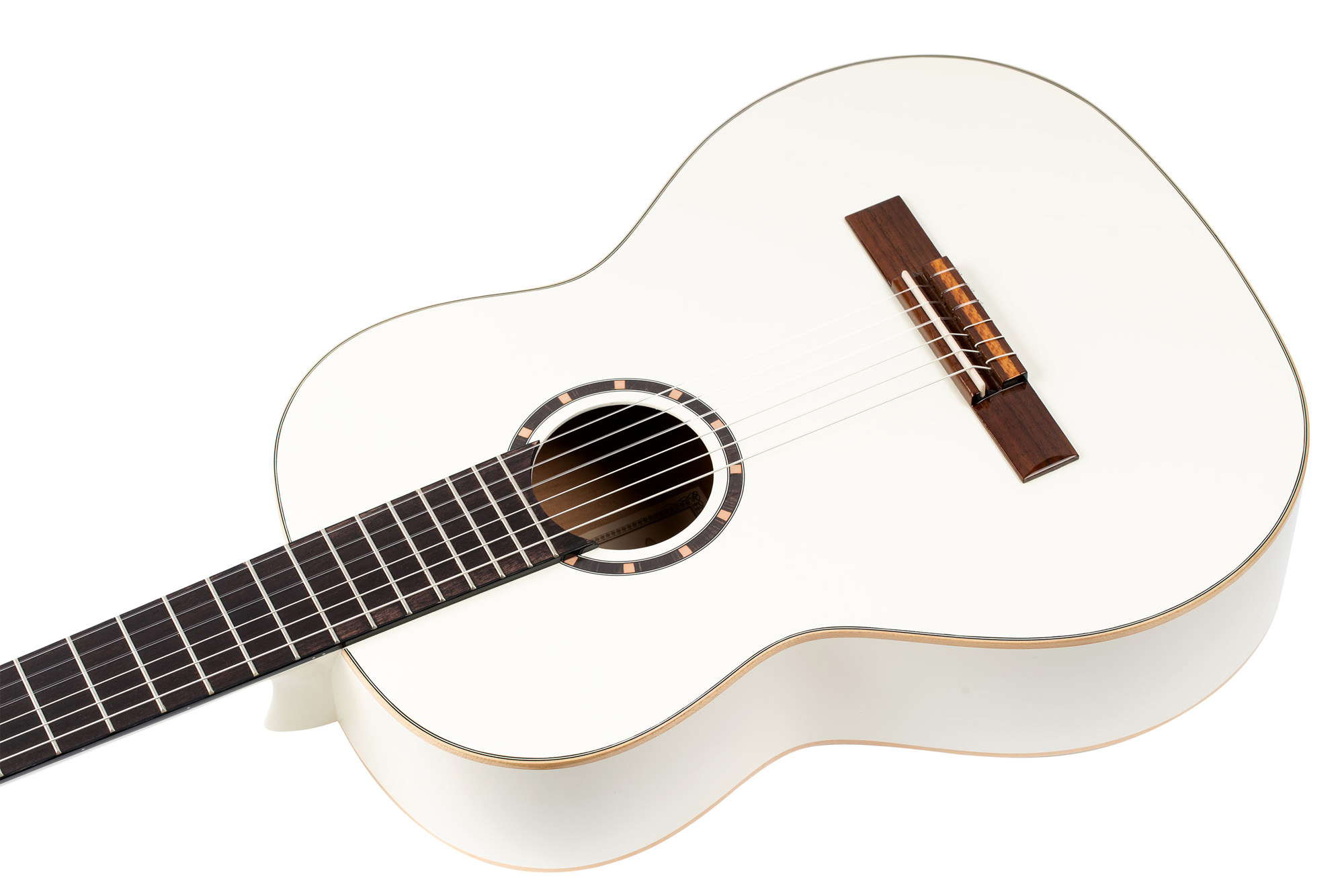 Ortega R121 Gloss 52mm Epicea Acajou So + Housse - White - Classical guitar 4/4 size - Variation 1