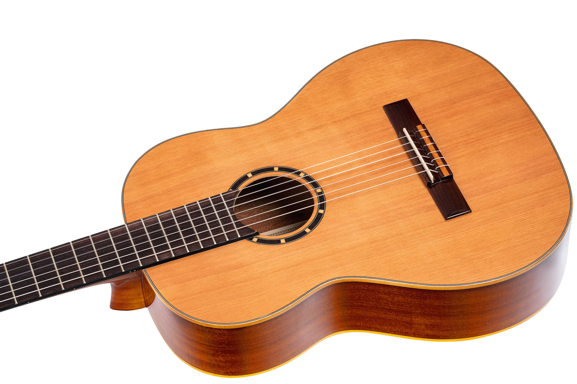 Ortega R122g Gloss 52mm Cedre Acajou So + Housse - Natural - Classical guitar 4/4 size - Variation 1