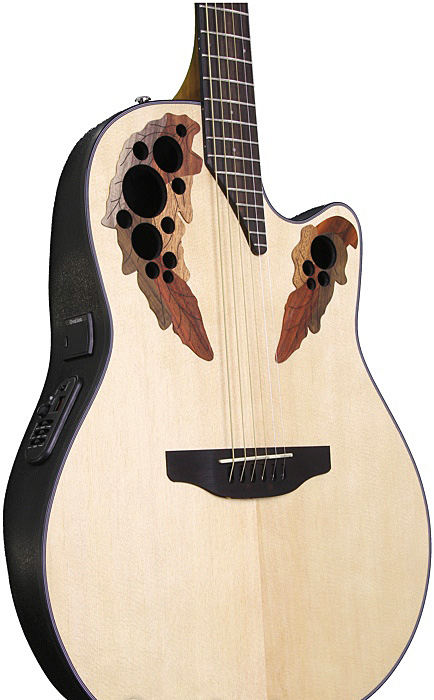 Ovation Ce44-4 Celebrity Elite Mid Depth Cw Epicea Lyrachord Rw - Natural - Electro acoustic guitar - Variation 3