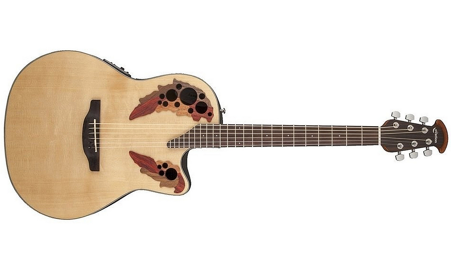 Ovation Ce44-4 Celebrity Elite Mid Depth Cw Epicea Lyrachord Rw - Natural - Electro acoustic guitar - Variation 1