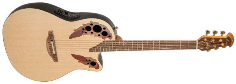 Ovation 1768-4s-g Pro Series Elite Usa Epicea Wal - Natural - Folk guitar - Main picture