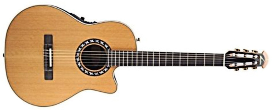 Ovation 1773ax-4 Legend Mid Depth Cw Cedre Lyrachord Eb - Natural - Classical guitar 4/4 size - Main picture