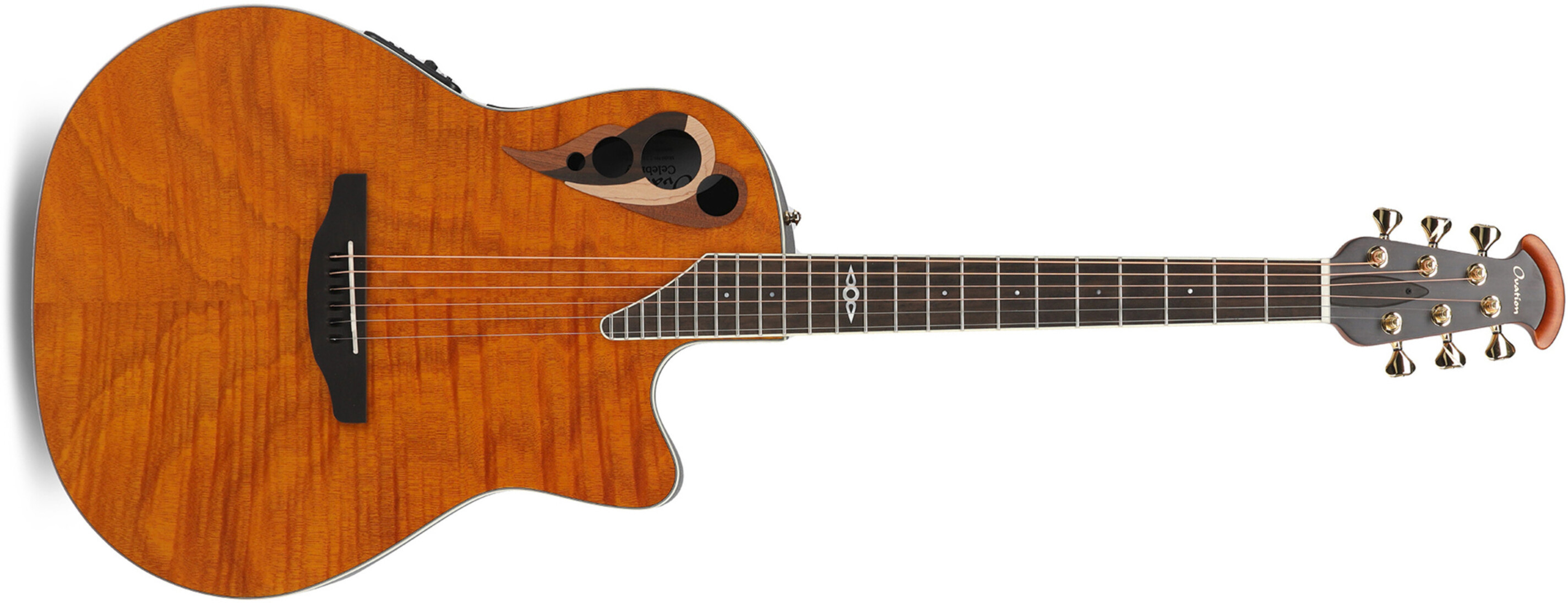 Ovation Celebrity Elite Deluxe Plus Ltd 2026 Quilted - Natural - Folk guitar - Main picture