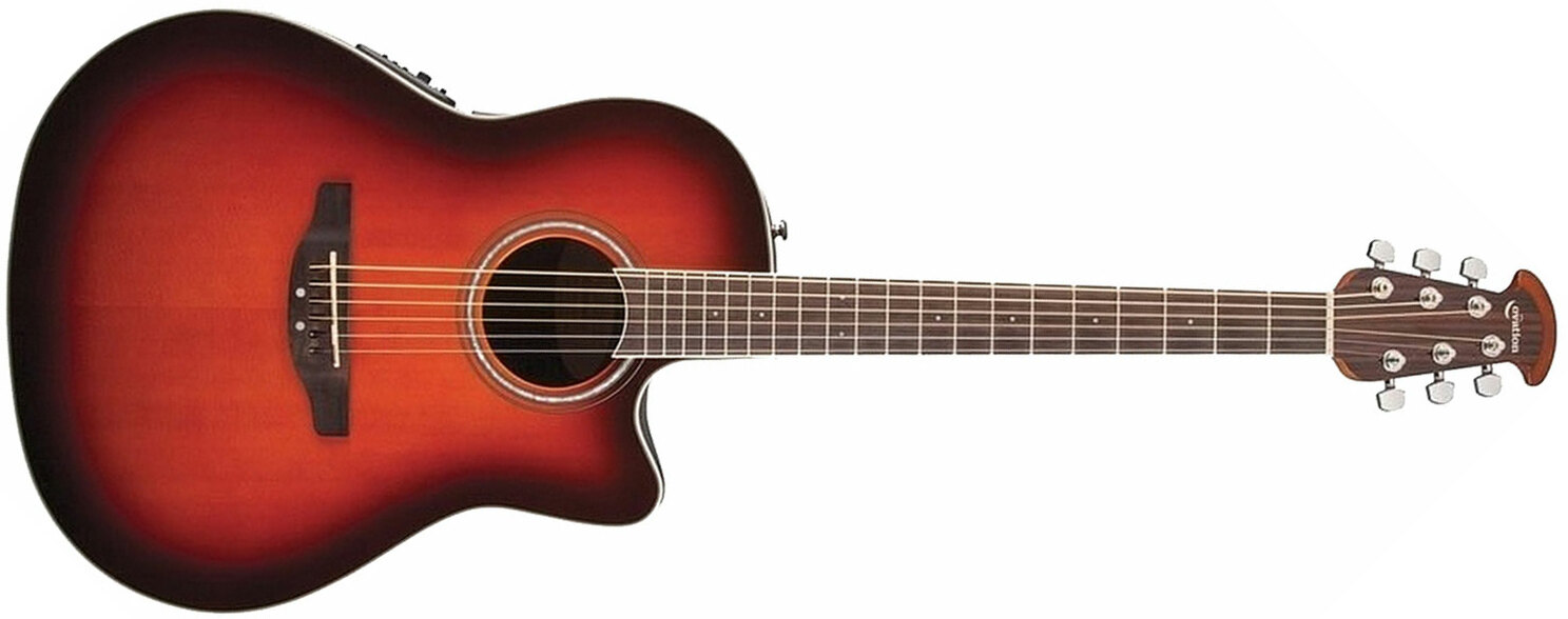 Ovation Cs24-1 Celebrity Standard Mid Depth Cw Epicea Lyrachord Rw - Sunburst - Electro acoustic guitar - Main picture