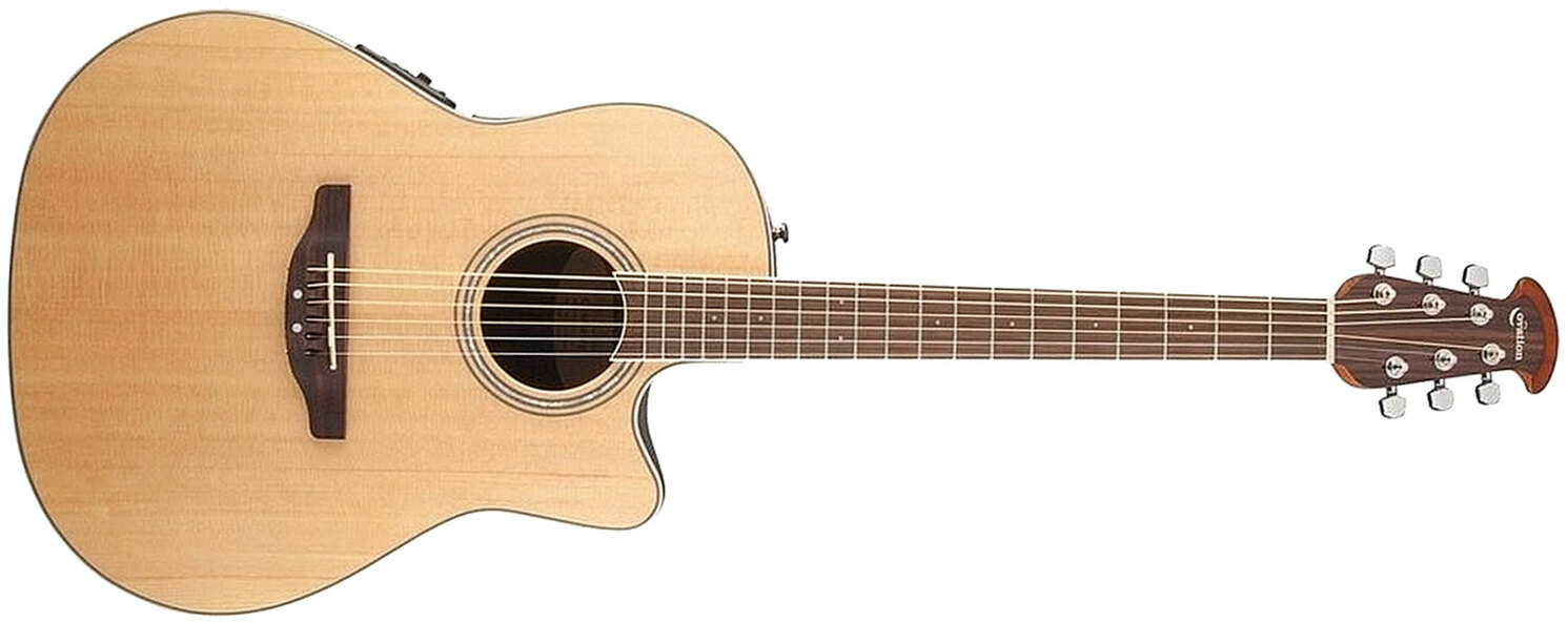 Ovation Cs24-4-g Celebrity Standard Mid Depth Cw Epicea Lyrachord  Rw - Natural - Electro acoustic guitar - Main picture