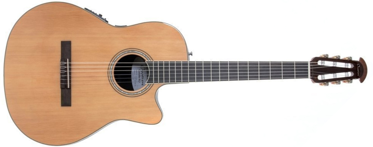 Ovation Cs24c-4 Celebrity Tradition Mid Depth Cw Cedre Lyrachord Ova - Natural - Classical guitar 4/4 size - Main picture