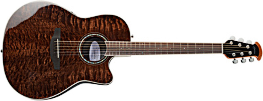 Ovation Cs28p-tge Celebrity Standard Plus Super Shallow Depth Cw Erable Lyrachord Rw - Natural - Electro acoustic guitar - Main picture