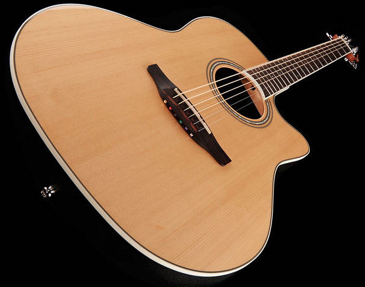Ovation Cs24-4-g Celebrity Standard Mid Depth Cw Epicea Lyrachord  Rw - Natural - Electro acoustic guitar - Variation 2