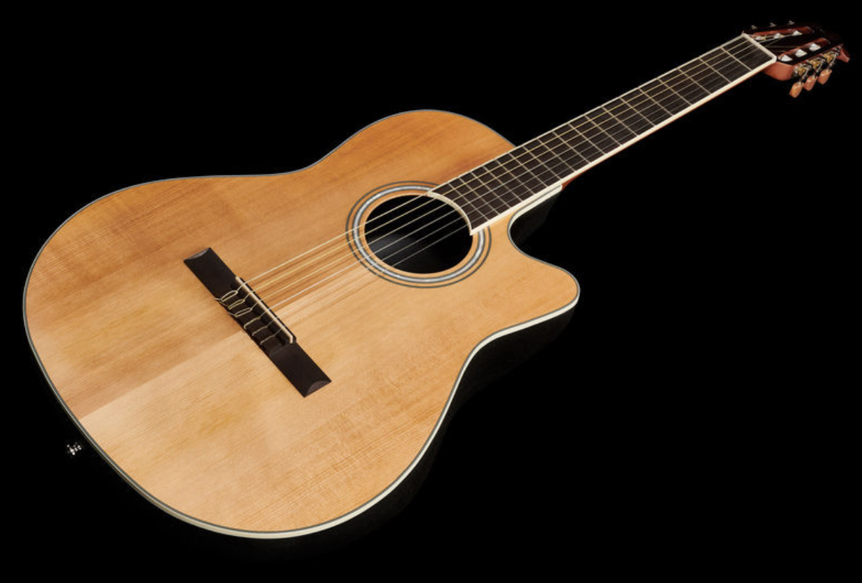 Ovation Cs24c-4 Celebrity Tradition Mid Depth Cw Cedre Lyrachord Ova - Natural - Classical guitar 4/4 size - Variation 1