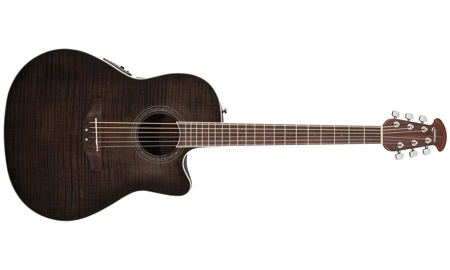 Ovation Cs24p-tbby Celebrity Standard Plus Mid Depth Cw Erable Lyrachord Rw - Trans Black - Electro acoustic guitar - Variation 1