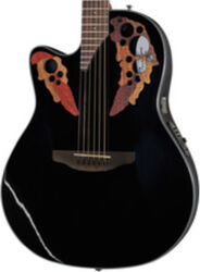Left-handed folk guitar Ovation CE44L-5-G Celebrity Elite Gaucher - Black