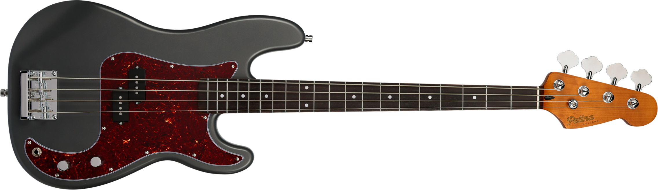 Patina Guitars Ppb3 Bk 1s Ht Rw - Charcoal - Solid body electric bass - Main picture