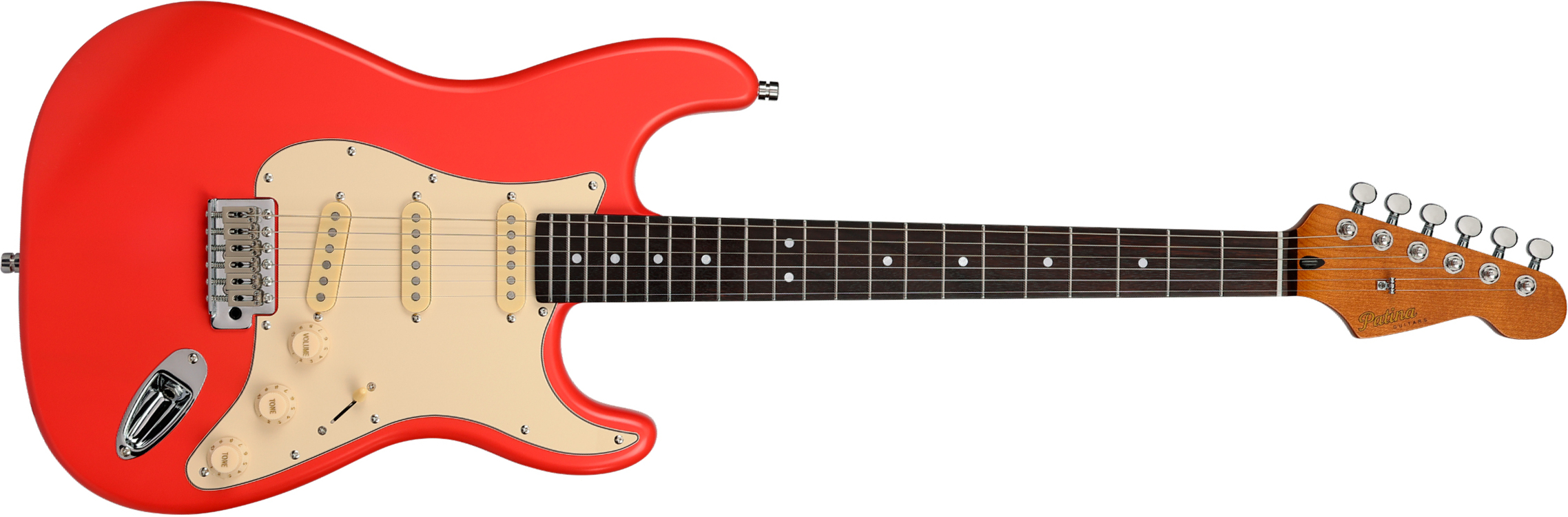 Patina Guitars Ps3 Frd 3s Trem Rw - Fiesta Red - Str shape electric guitar - Main picture