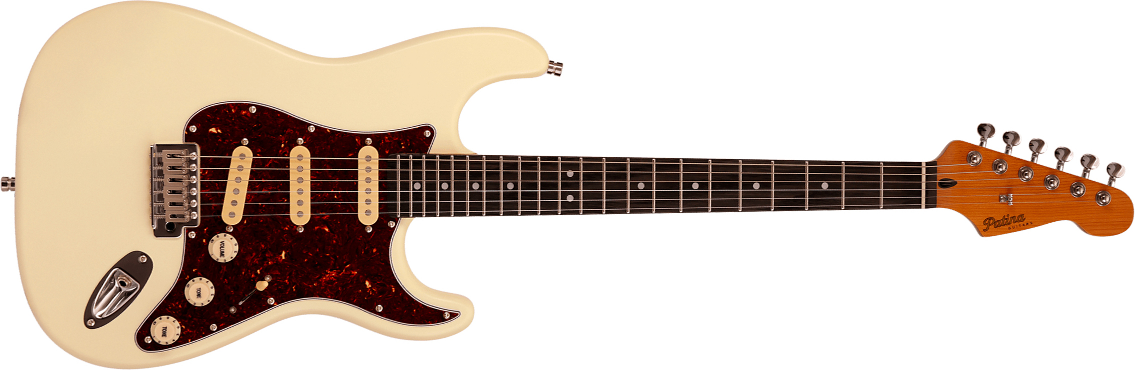 Patina Guitars Ps3 Ow 3s Trem Rw - Olympic White - Str shape electric guitar - Main picture