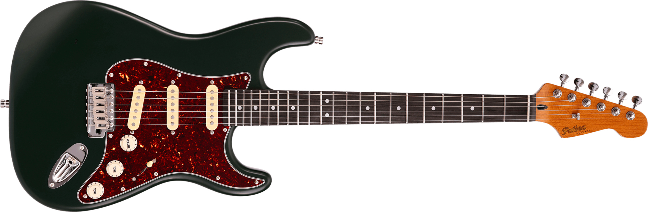 Patina Guitars Ps3 Sgr 3s Trem Rw - Sherwood Green - Str shape electric guitar - Main picture