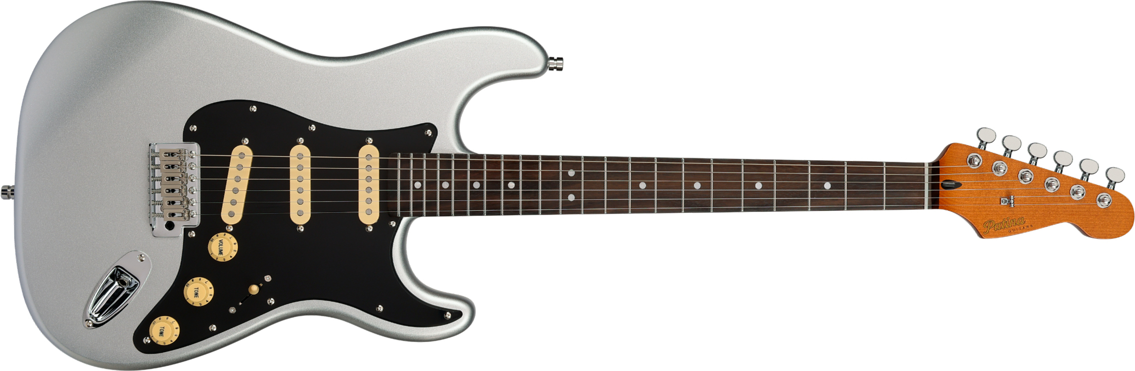 Patina Guitars Ps3 Sl 3s Trem Rw - Silver - Str shape electric guitar - Main picture