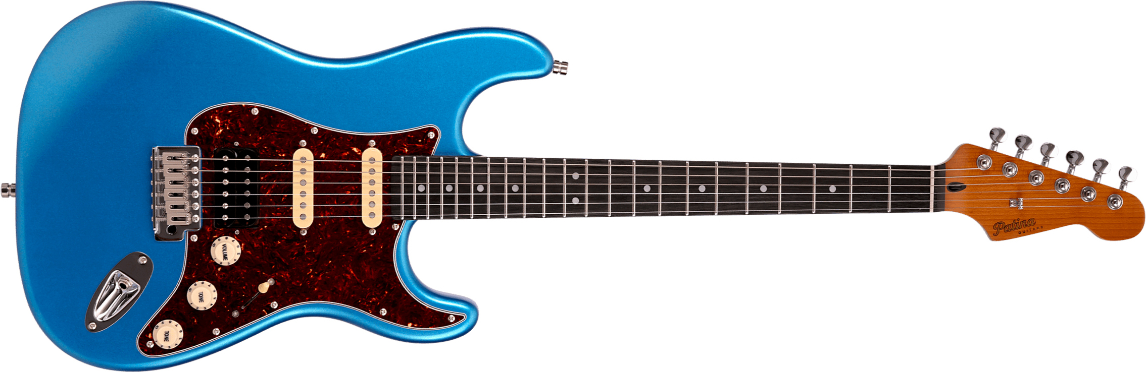 Patina Guitars Ps4 Lpb Hss Trem Rw - Lake Placid Blue - Str shape electric guitar - Main picture