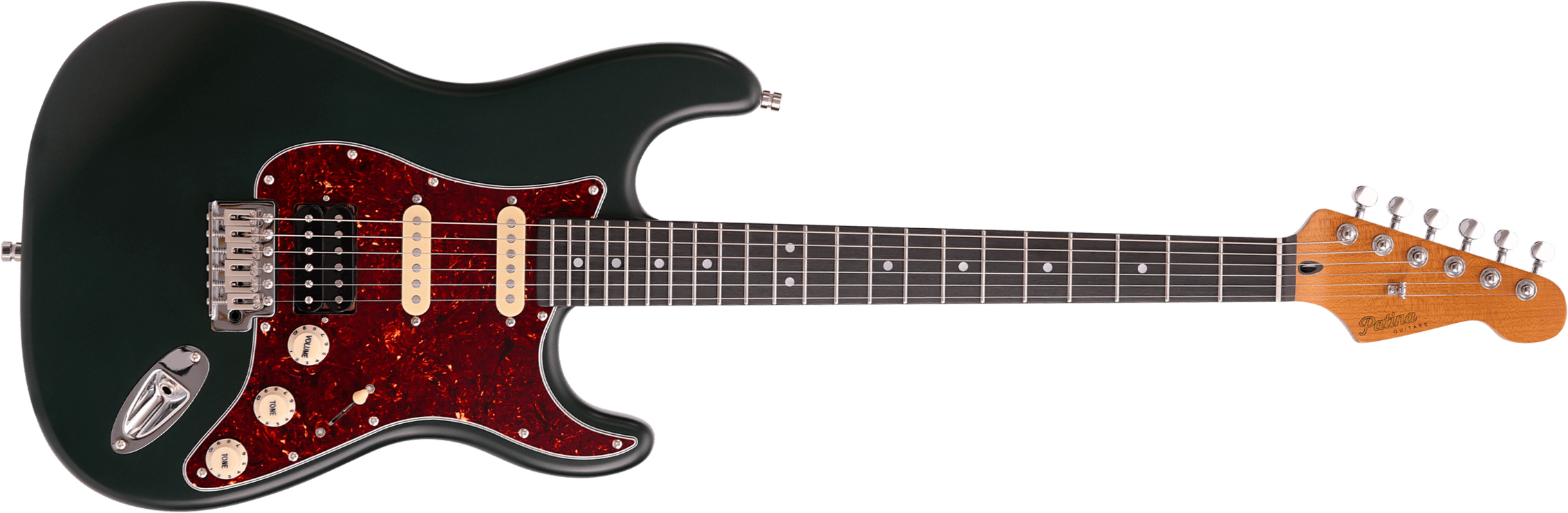 Patina Guitars Ps4 Sgr Hss Trem Rw - Sherwood Green - Str shape electric guitar - Main picture