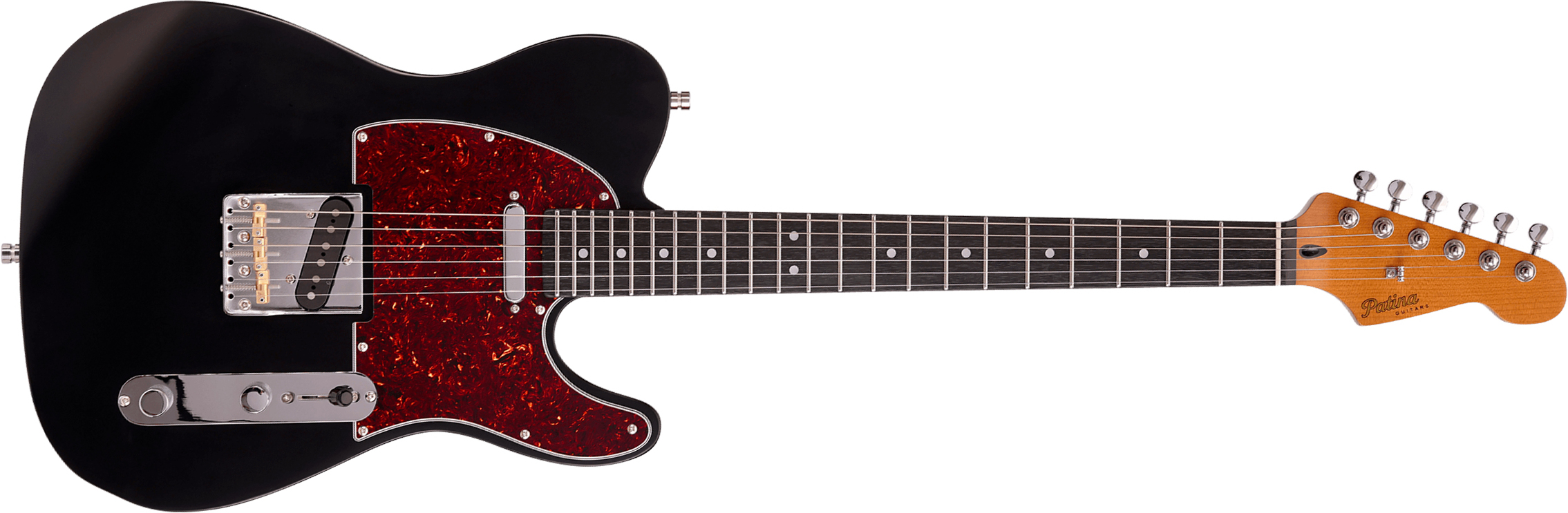 Patina Guitars Pt3 Bk 2s Ht Rw - Black - Tel shape electric guitar - Main picture