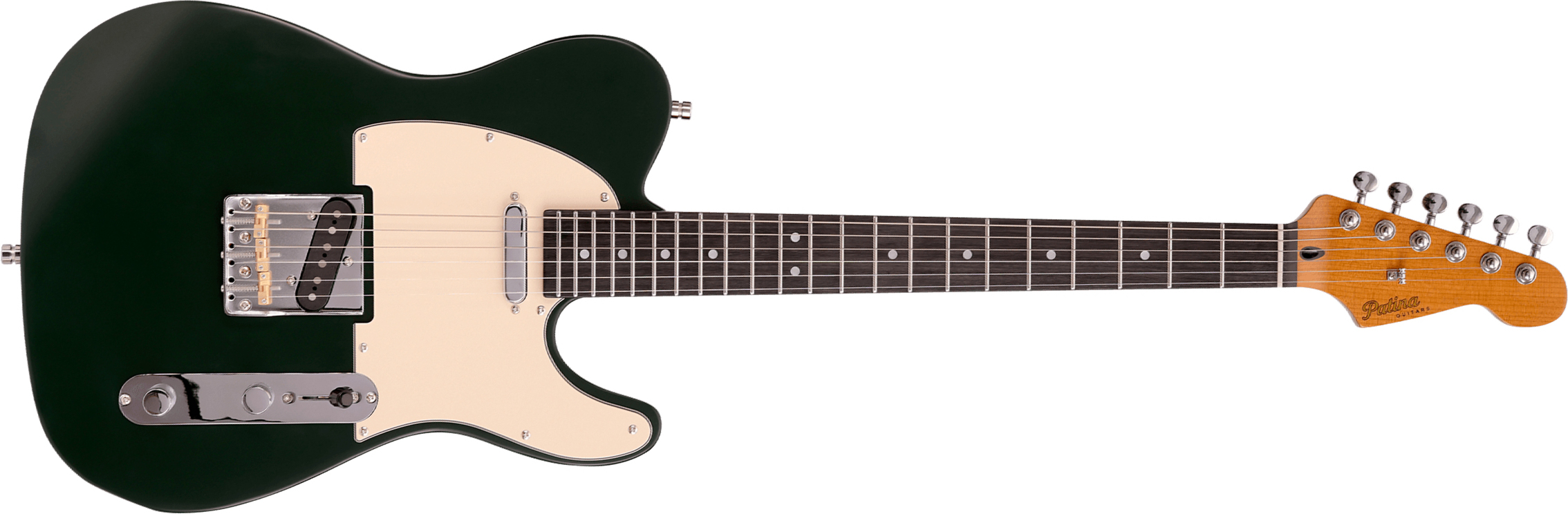 Patina Guitars Pt3 Sgr 2s Ht Rw - Sherwood Green - Tel shape electric guitar - Main picture