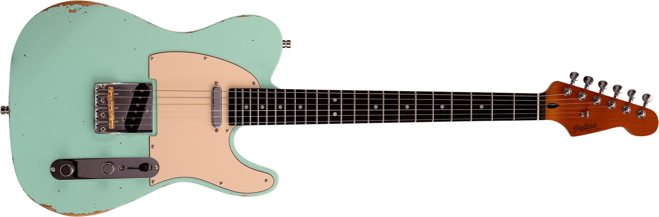 Patina Guitars Pt6 Sfg R 2s Ht Rw - Seafoam Green - Tel shape electric guitar - Main picture