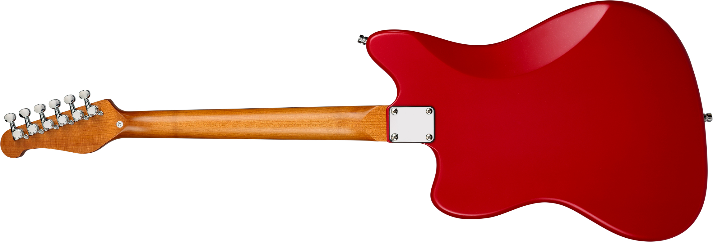 Patina Guitars Pj3 Car 2s Trem Rw - Candy Apple Red - Retro rock electric guitar - Variation 1