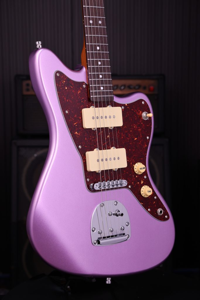 Patina Guitars Pj3 Pp 2s Trem Rw - Purple - Retro rock electric guitar - Variation 2