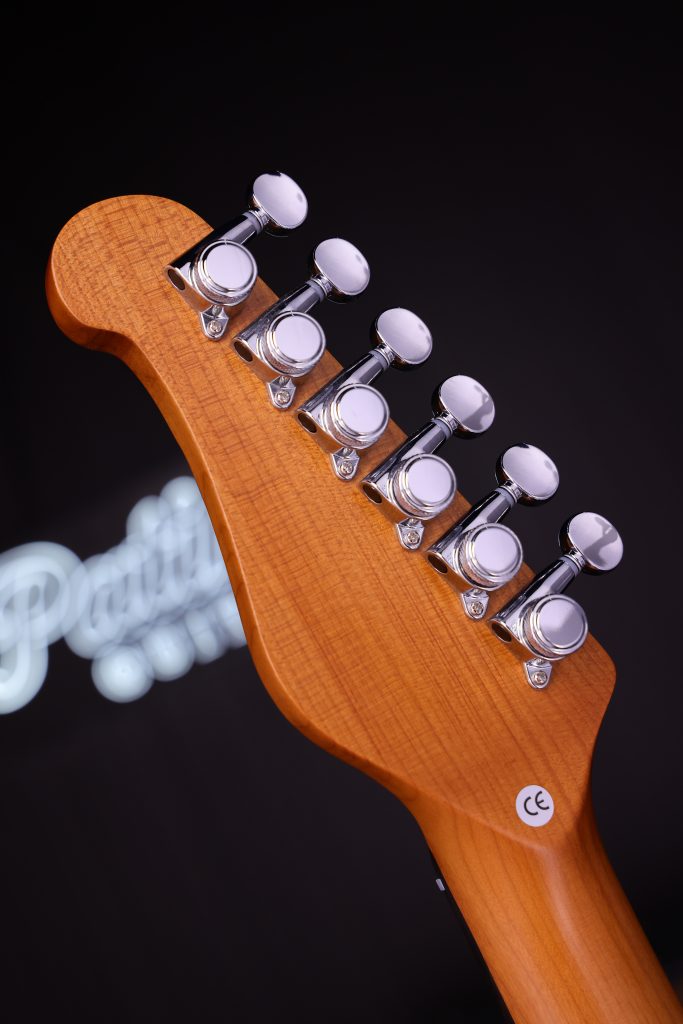 Patina Guitars Pj6 Ox R 2s Trem Rw - Oxblood Red Relic - Retro rock electric guitar - Variation 4