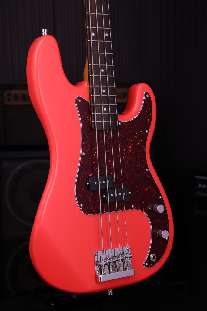 Patina Guitars Ppb3 Frd 1s Ht Rw - Fiesta Red - Solid body electric bass - Variation 2
