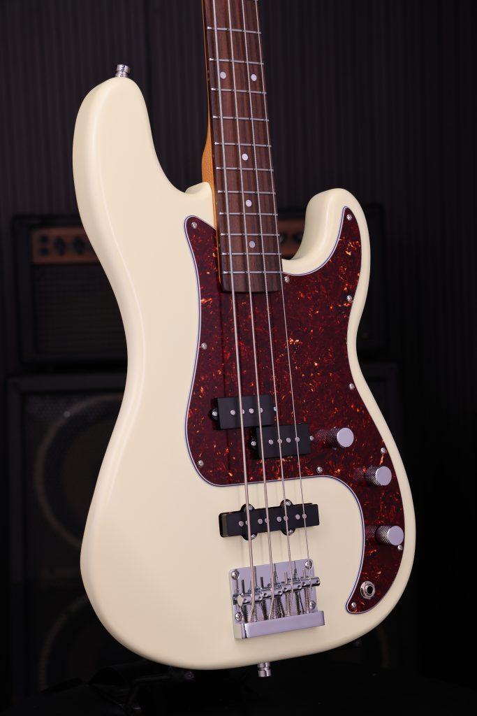 Patina Guitars Ppb3 Ow 1s Ht Rw - Olympic White - Solid body electric bass - Variation 2