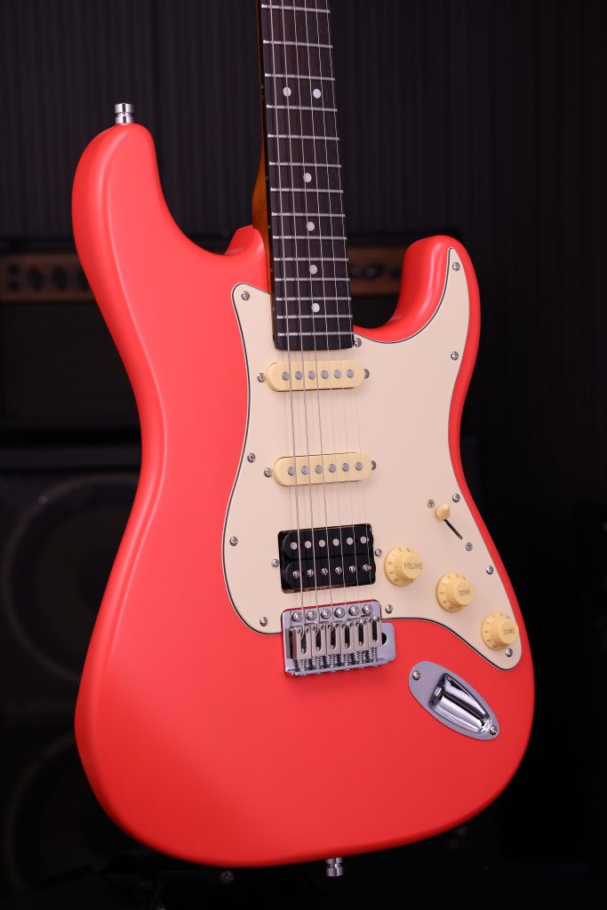 Patina Guitars Ps4 Frd Hss Trem Rw - Fiesta Red - Str shape electric guitar - Variation 2