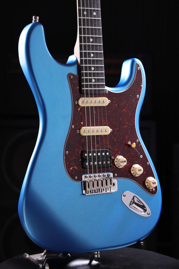 Patina Guitars Ps4 Lpb Hss Trem Rw - Lake Placid Blue - Str shape electric guitar - Variation 2
