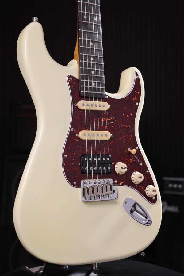 Patina Guitars Ps4 Ow Hss Trem Rw - Olympic White - Str shape electric guitar - Variation 2