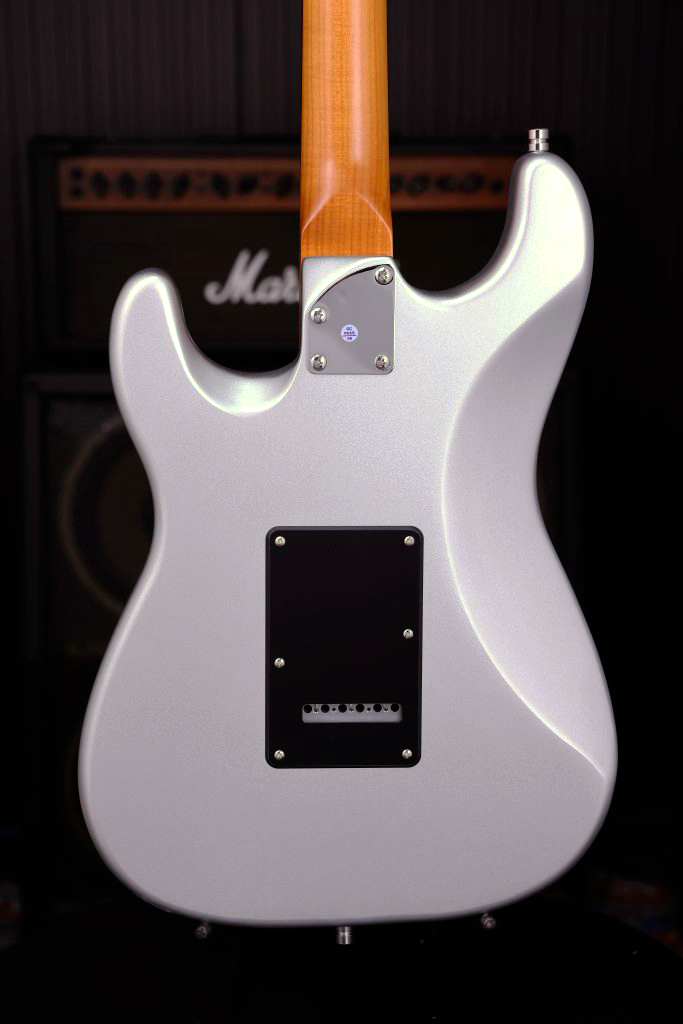 Patina Guitars Ps4 Sv Hss Trem Rw - Silver - Str shape electric guitar - Variation 3