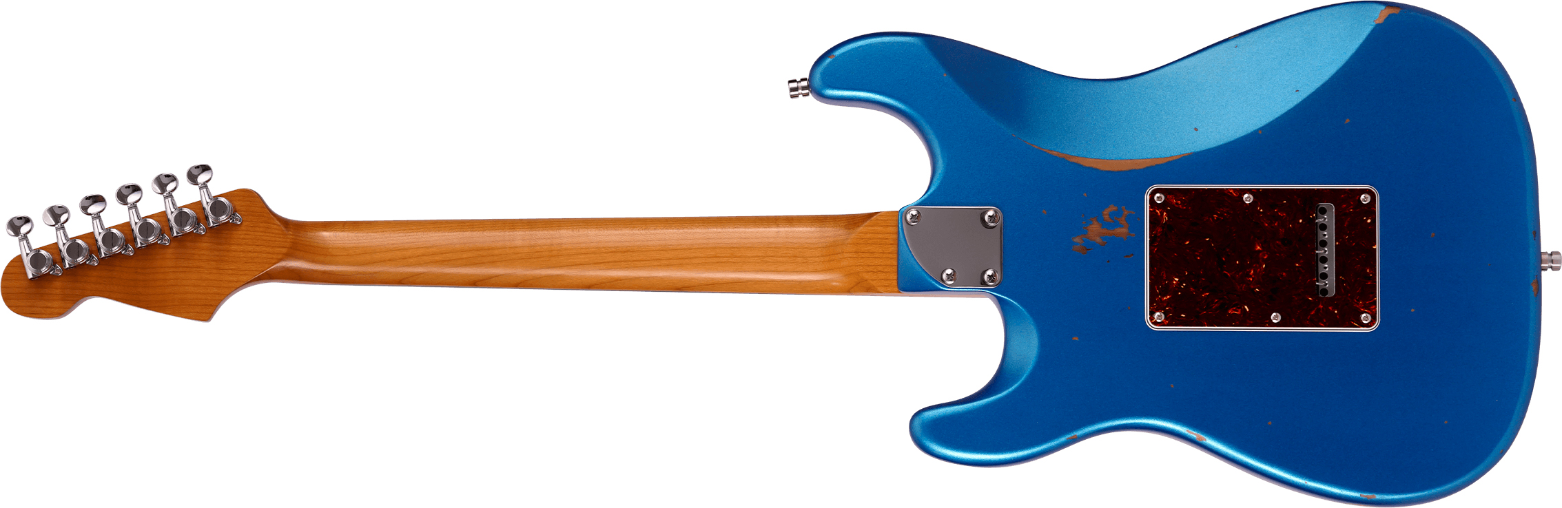 Patina Guitars Ps6 Lpb R 3s Trem Rw - Lake Placid Blue Relic - Str shape electric guitar - Variation 1