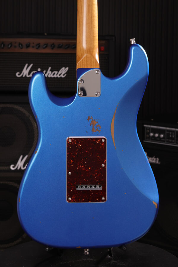 Patina Guitars Ps6 Lpb R 3s Trem Rw - Lake Placid Blue Relic - Str shape electric guitar - Variation 3