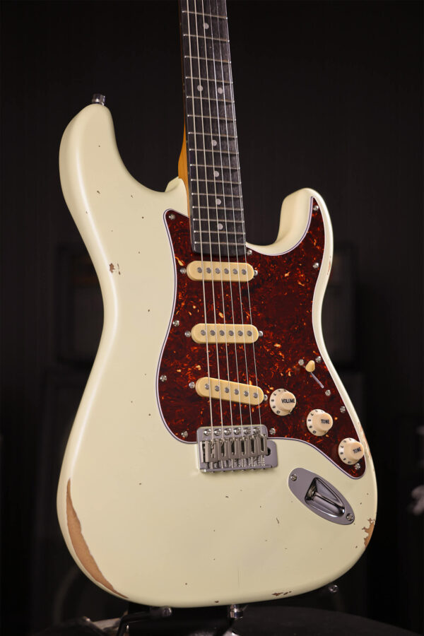 Patina Guitars Ps6 Ow R 3s Trem Rw - Olympic White - Str shape electric guitar - Variation 2