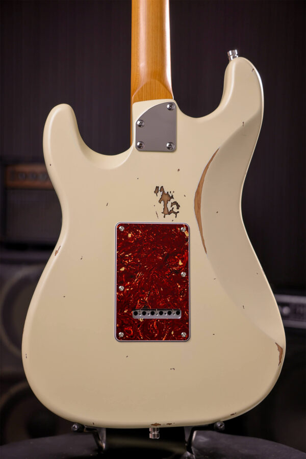 Patina Guitars Ps6 Ow R 3s Trem Rw - Olympic White - Str shape electric guitar - Variation 3