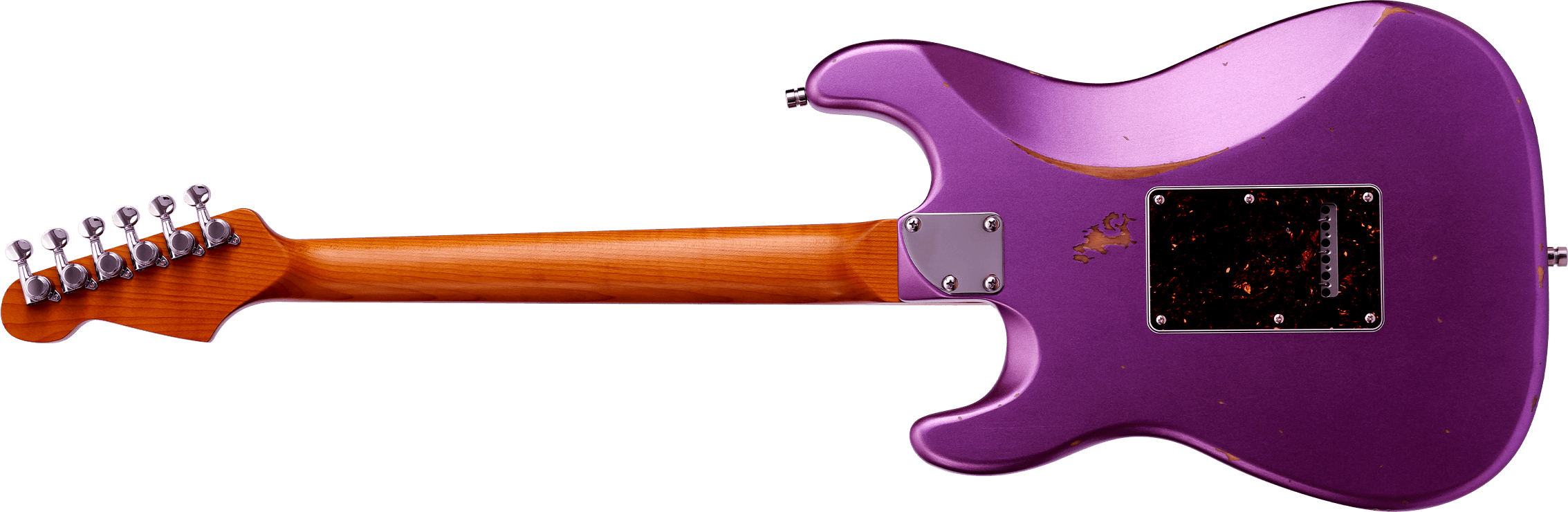 Patina Guitars Ps6 Pp R 3s Trem Rw - Purple Relic - Str shape electric guitar - Variation 1