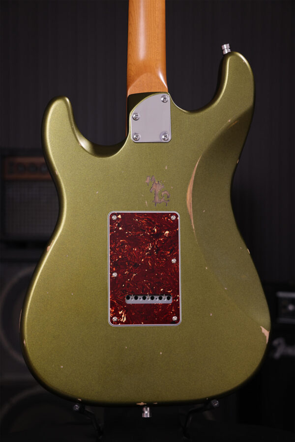 Patina Guitars Ps6 Sgr R 3s Trem Rw - Sherwood Green Relic - Str shape electric guitar - Variation 3