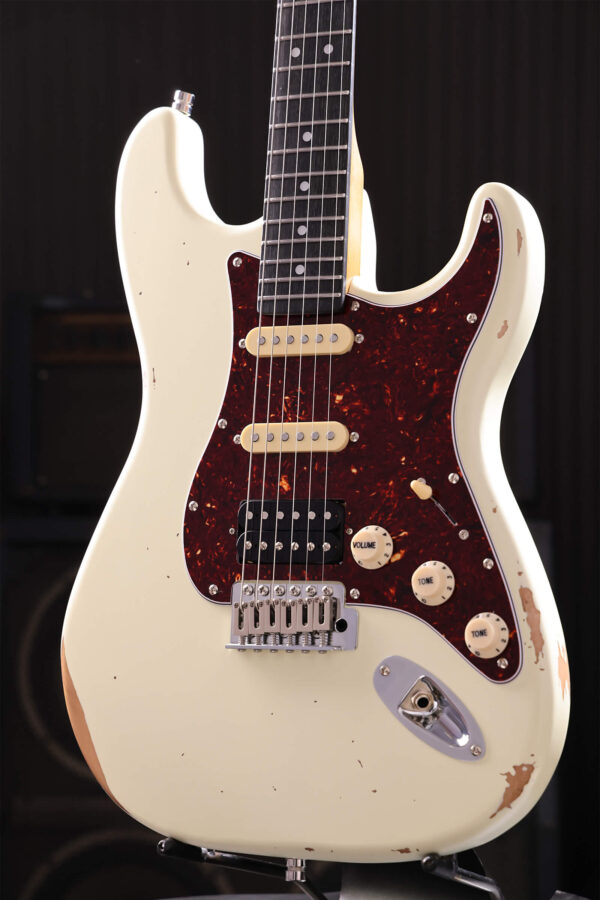 Patina Guitars Ps7 Ow R Hss Trem Rw - Olympic White - Str shape electric guitar - Variation 2