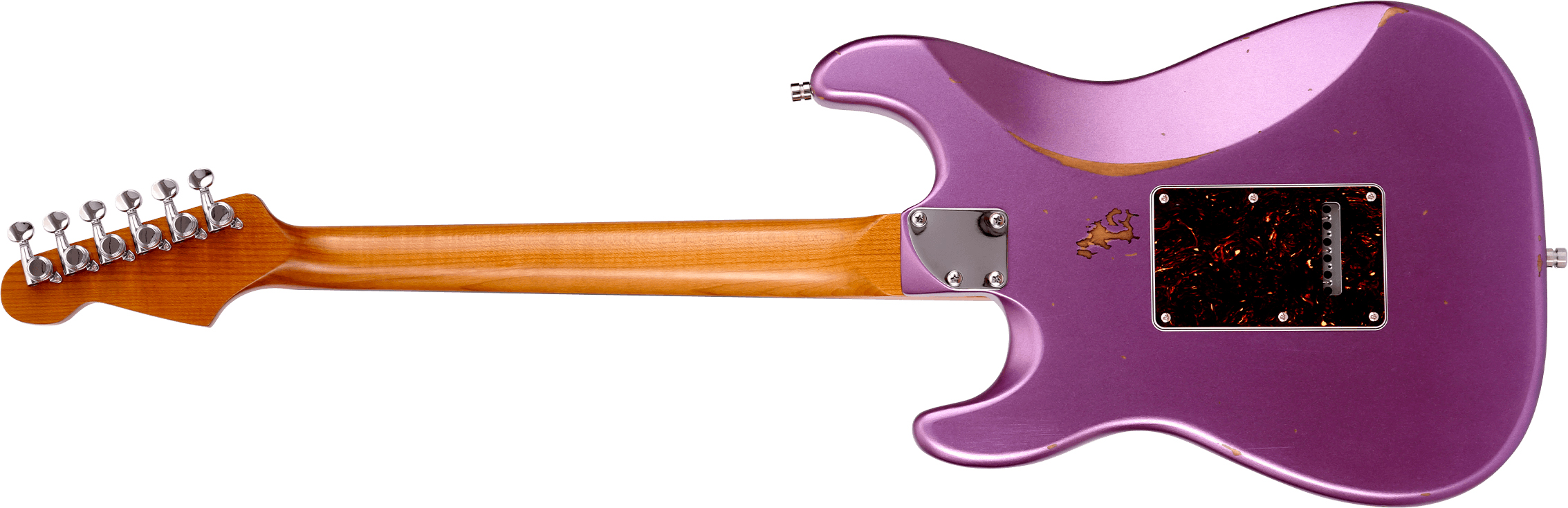 Patina Guitars Ps7 Pp R Hss Trem Rw - Purple Relic - Str shape electric guitar - Variation 1