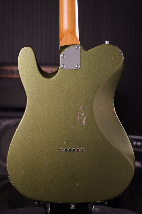 Patina Guitars Pt6 Sgr R 2s Ht Rw - Sherwood Green Relic - Tel shape electric guitar - Variation 3